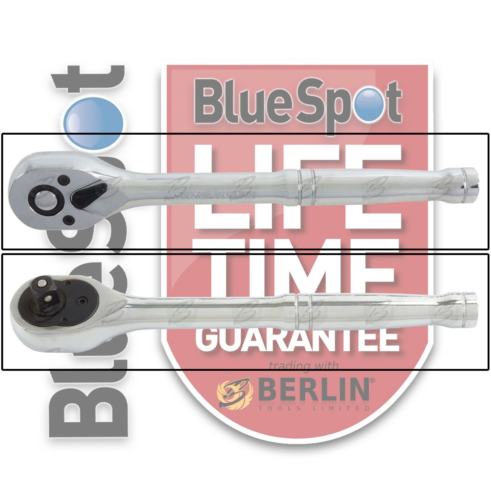 BLUESPOT 28PCS 3/8" DRIVE 6 POINT SOCKET SET 8MM - 24MM