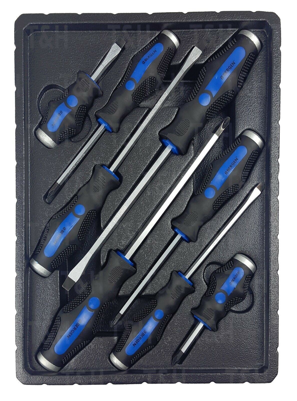 US PRO 8PCS MAGNETIC GO THROUGH SCREWDRIVER SET ( SLOTTED - PHILLIPS )