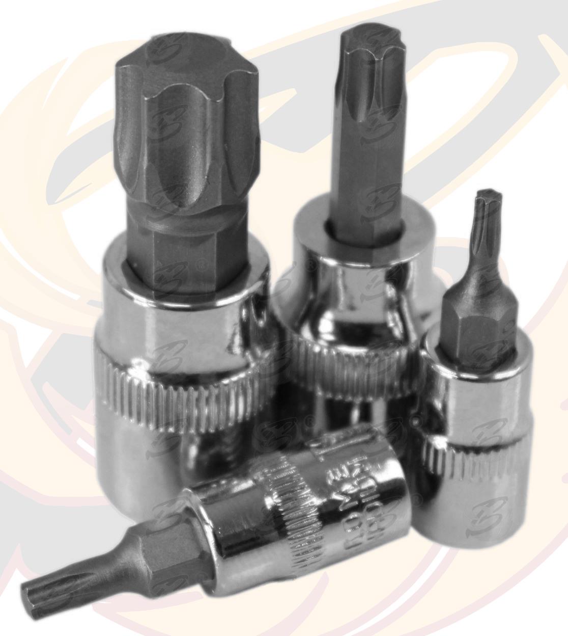 US PRO 13PCS 1/4" & 3/8" & 1/2" DRIVE TORX BIT SOCKETS T8 - T70