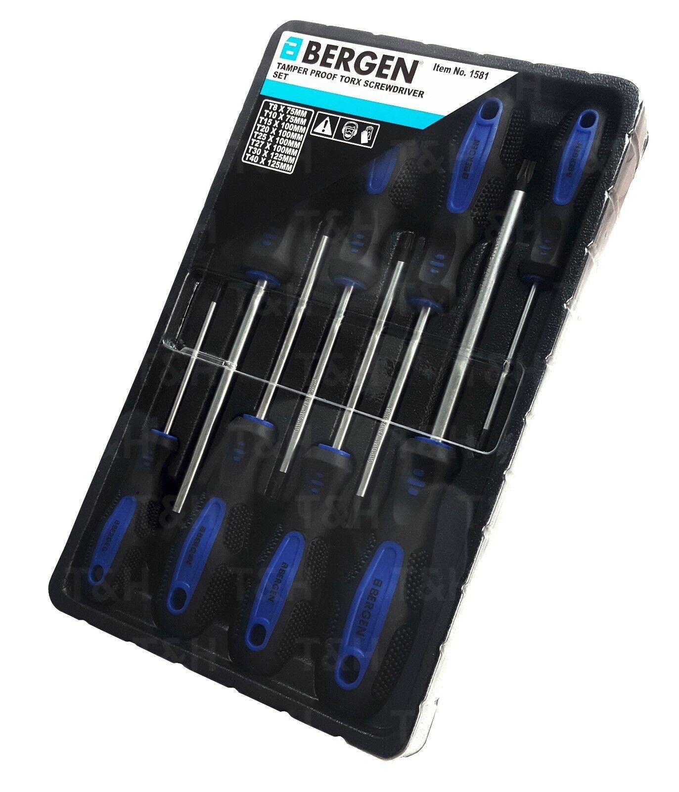 US PRO 8PCS MAGNETIC TAMPERPROOF TORX SCREWDRIVERS T8 - T40