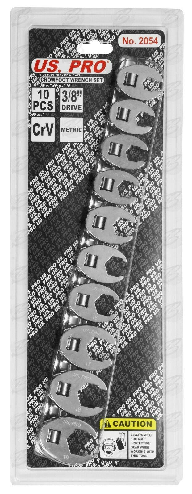 US PRO 3/8" DRIVE CROWS FOOT SPANNERS 10MM - 19MM