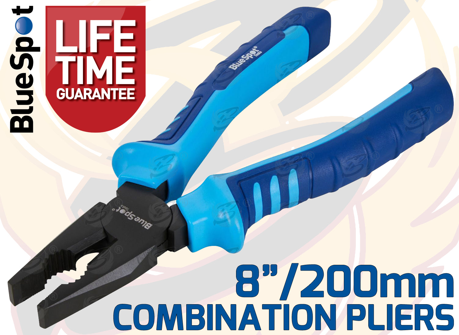BLUESPOT 200MM (8") HEAVY DUTY COMBINATION PLIER