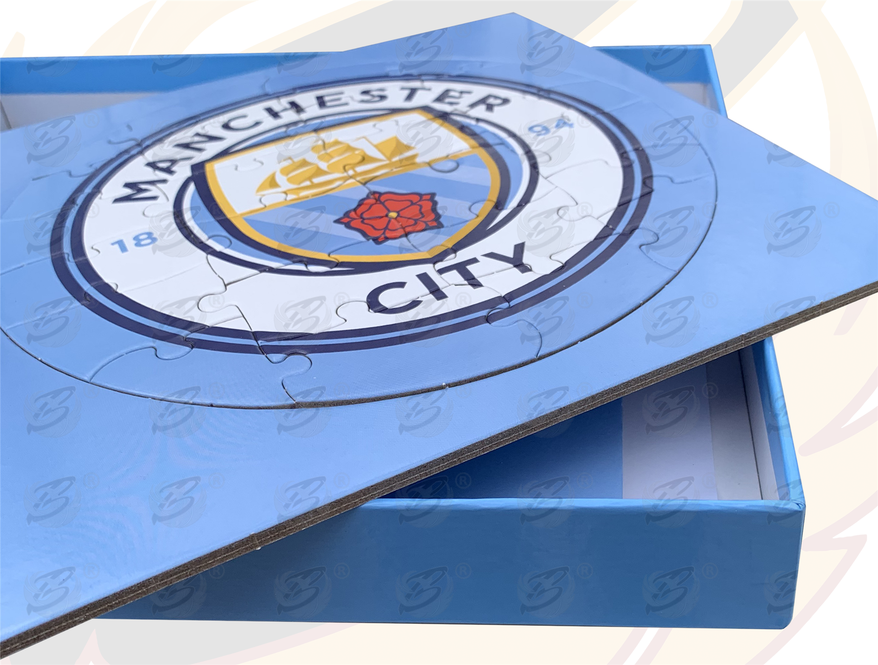 Manchester City 4 Piece Colour-In Jigsaw Puzzle ( MCFC_PUZZLE )