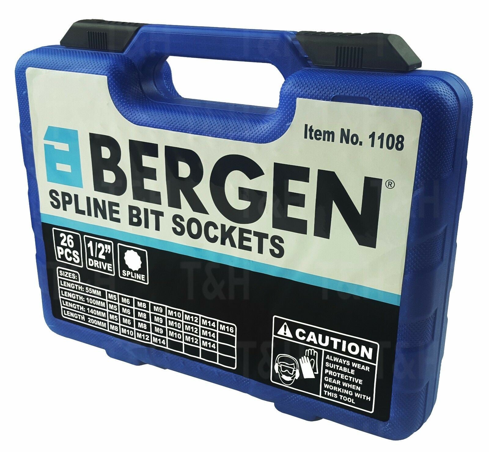 US PRO 26PCS 1/2" DRIVE SPLINE BIT SOCKETS M5 - M16