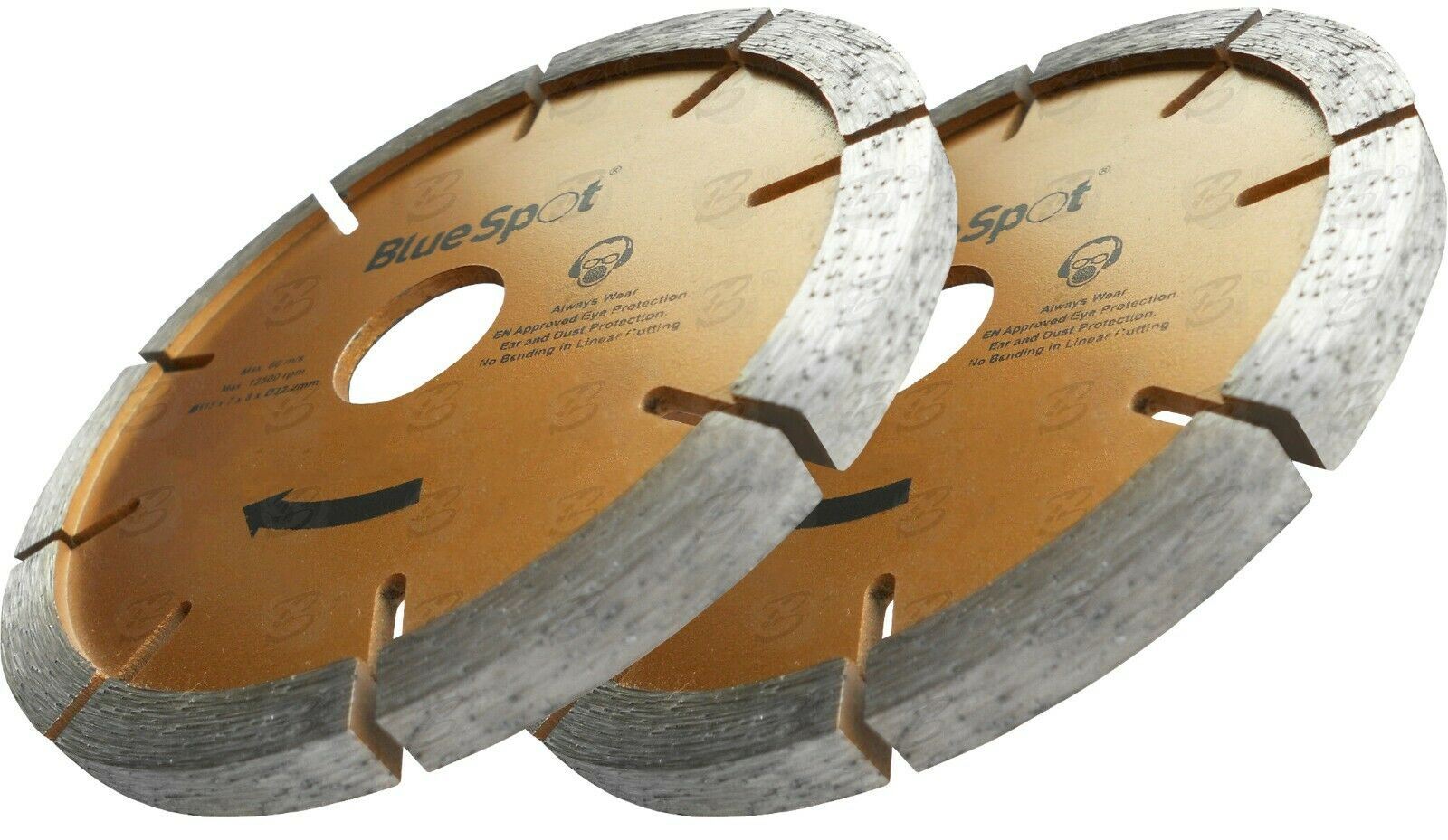 BLUESPOT 4.5" ( 115MM ) DIAMOND MORTAR RAKING DISC ( x 2 )