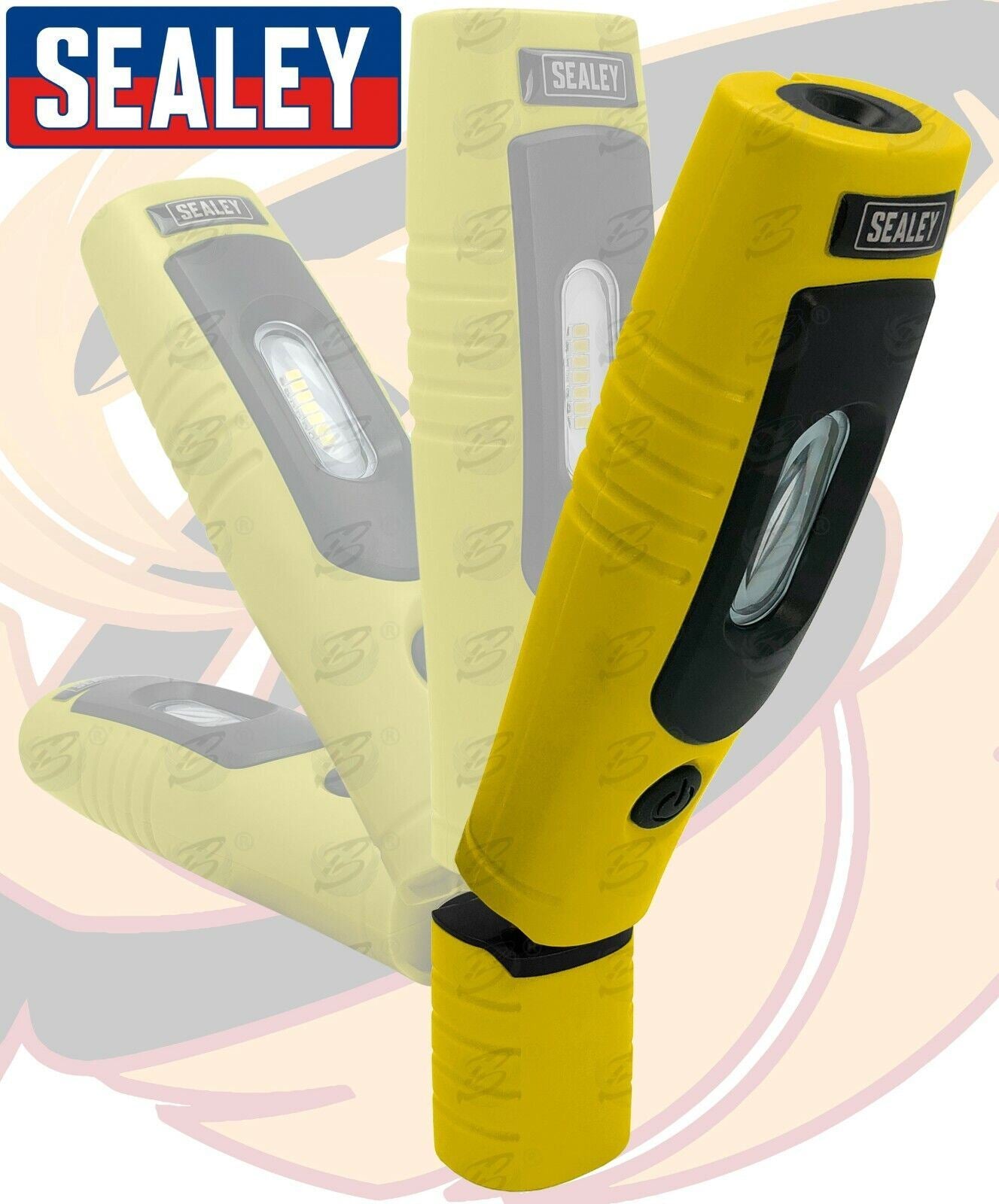 SEALEY RECHARGEABLE SMD LED LI - ION WORK LIGHT ( YELLOW )