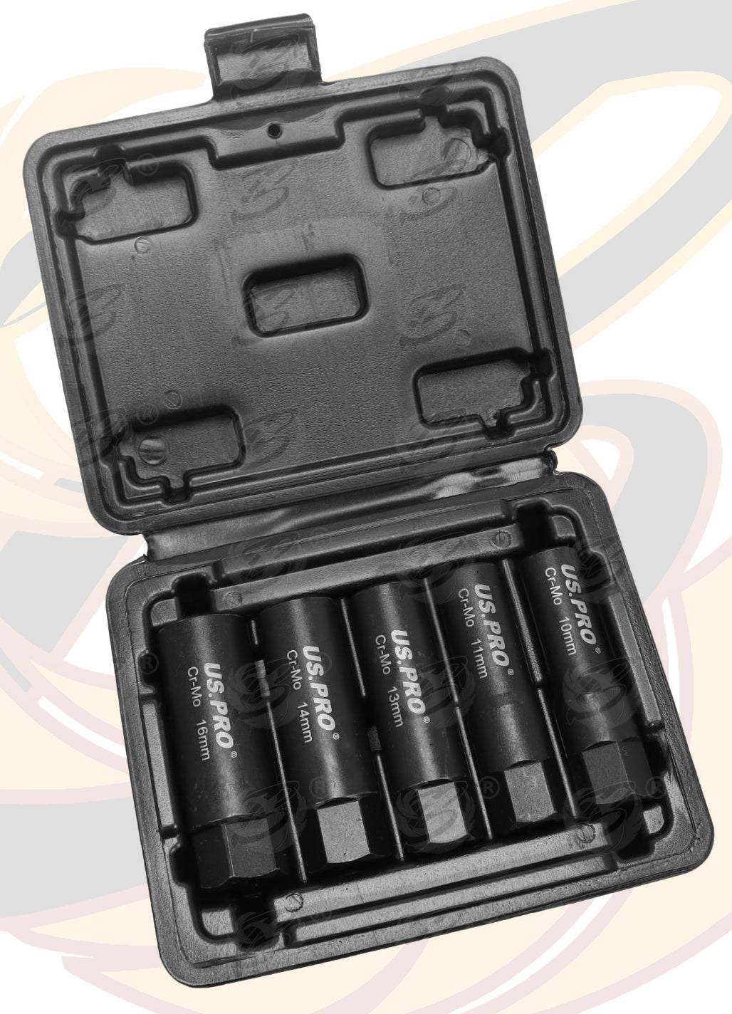 US PRO 5PCS 3/8" DRIVE IMPACT TWIST SOCKETS 10MM - 16MM