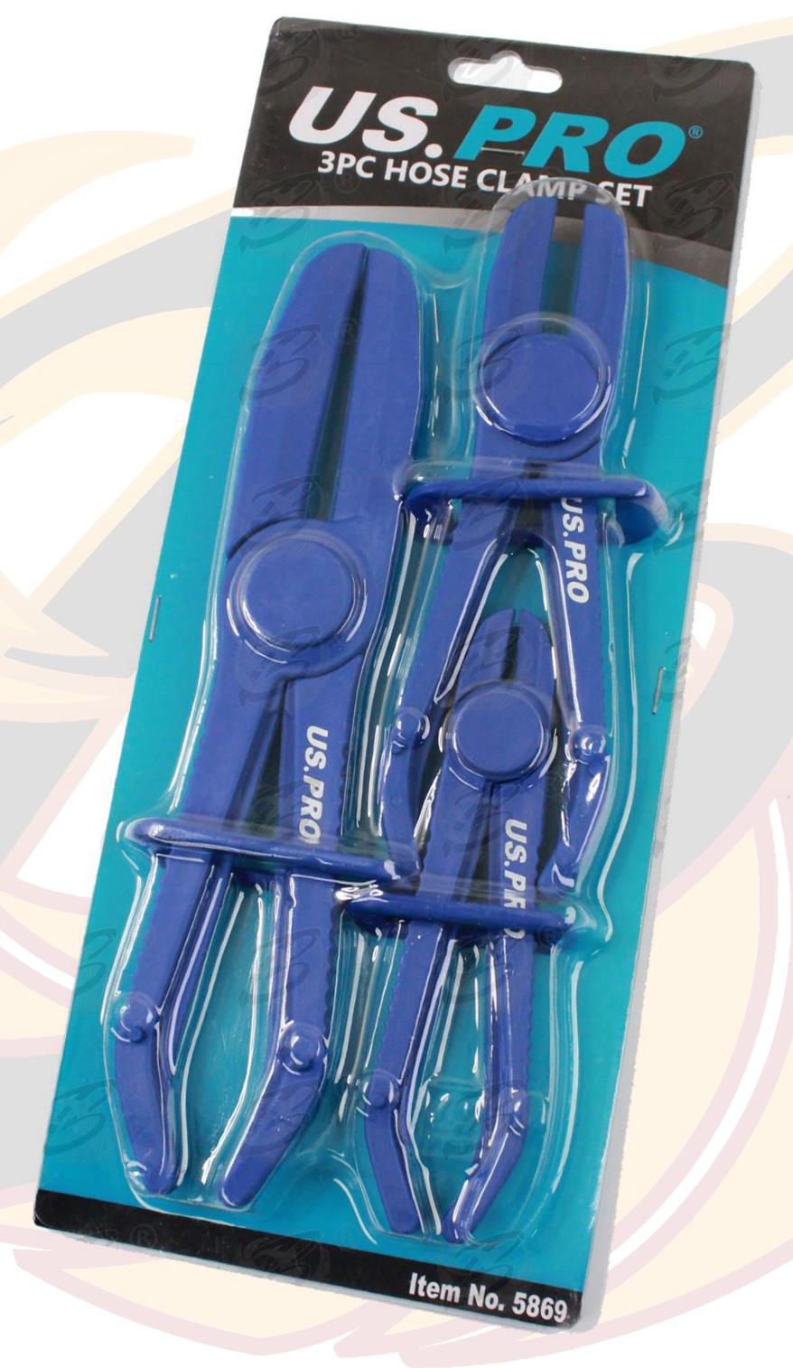 US PRO 3PCS HOSE CLAMP PLIERS SET