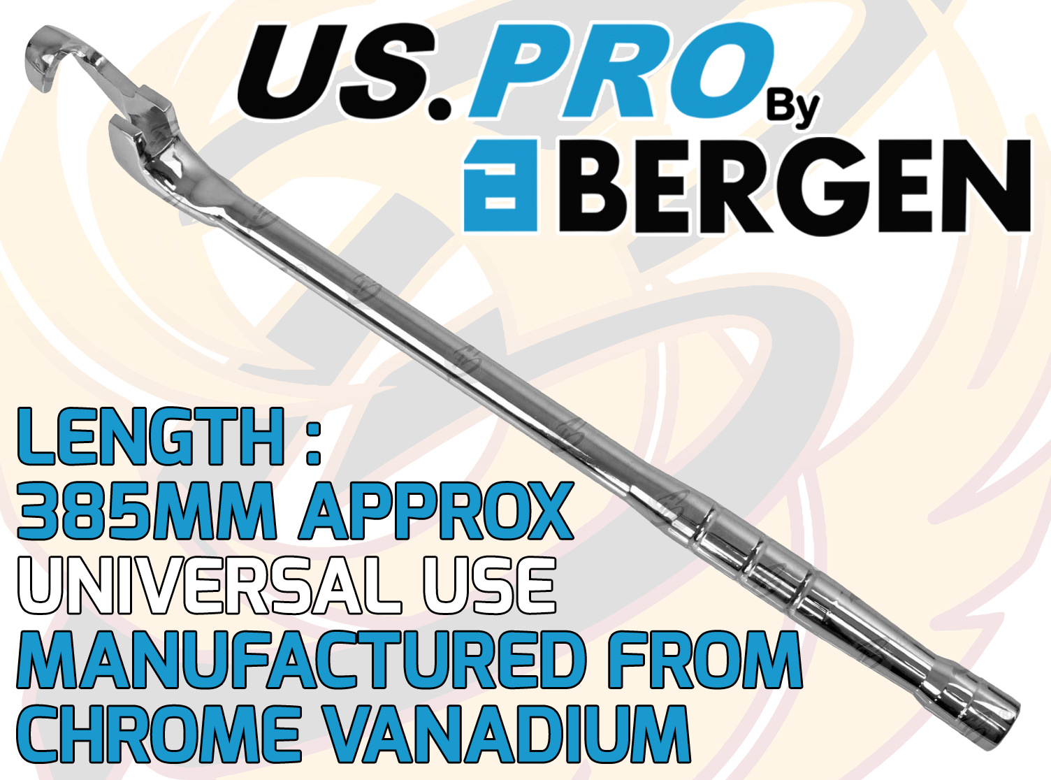 US Pro Spanner Extension Bar 385mm 2287
