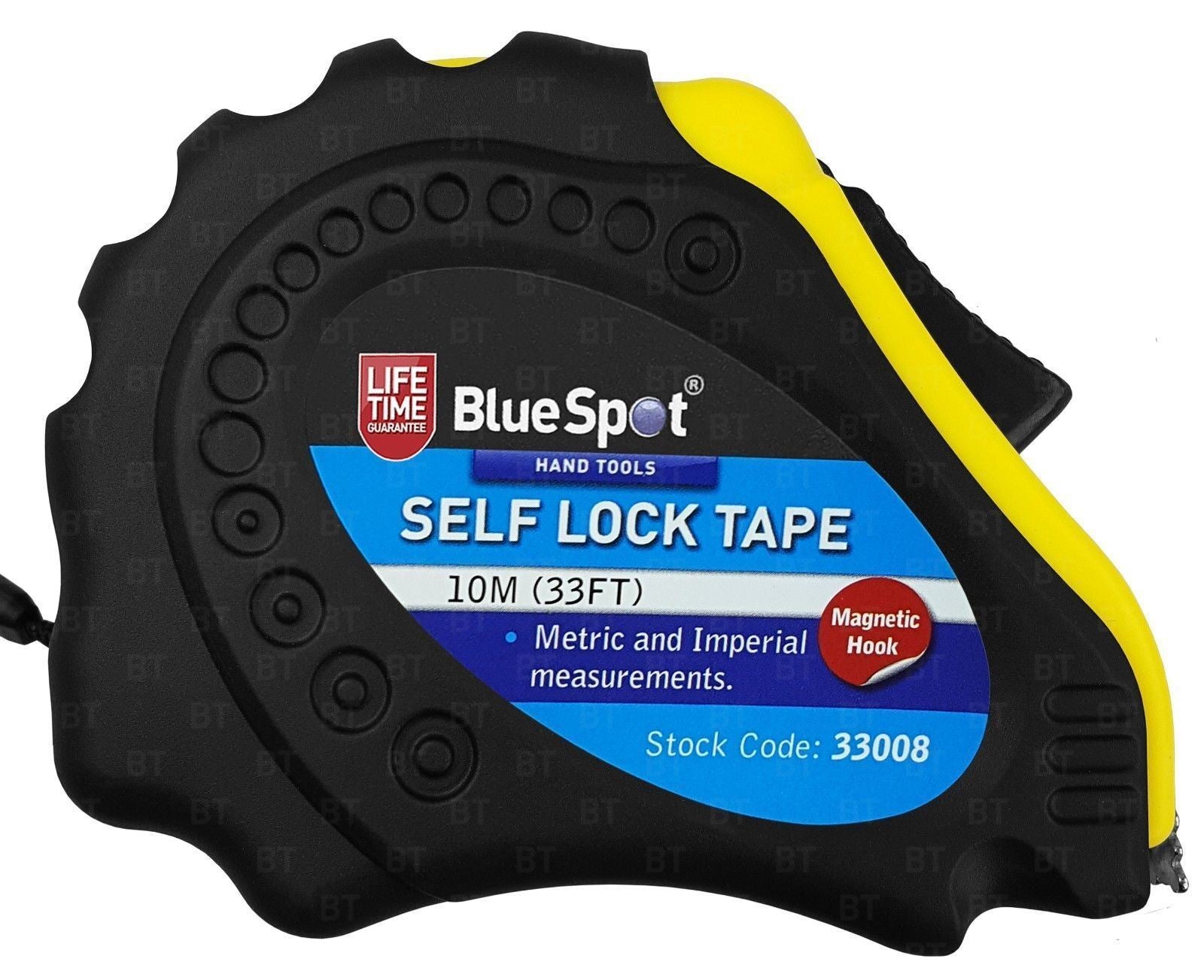 BlueSpot 10M ( 33 Foot ) Selfing Locking Tape Measure 33008