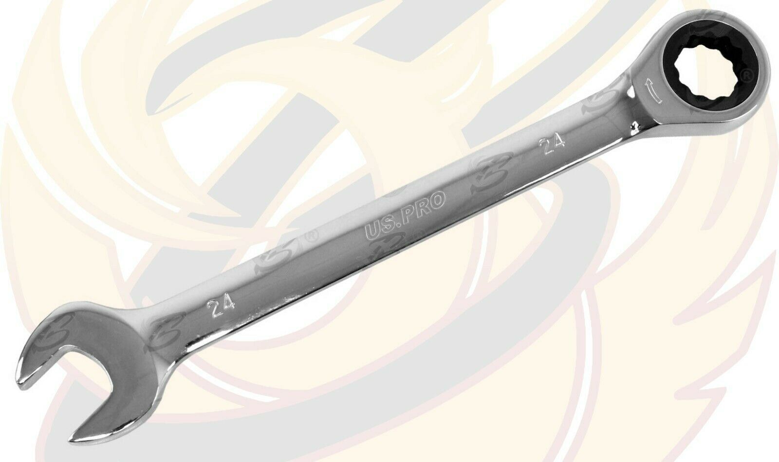 US PRO 24MM 72 TOOTH RATCHET SPANNER
