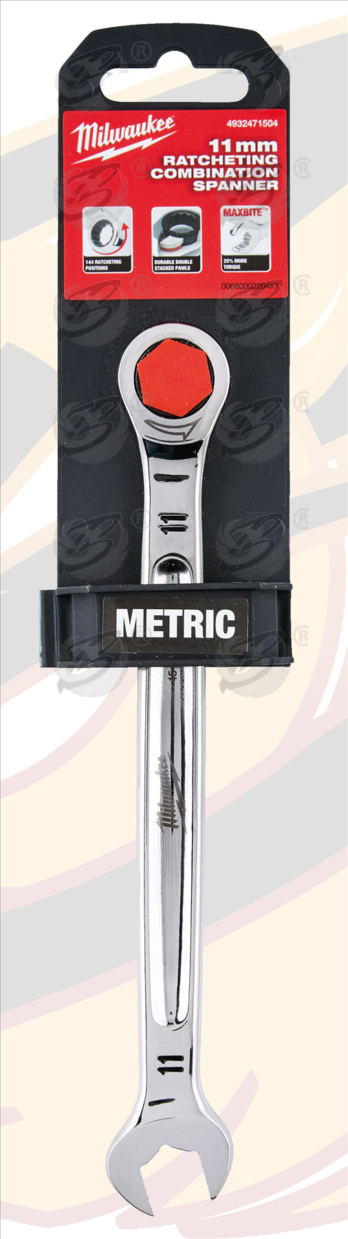 MILWAUKEE 11MM 144 TEETH MAXBITE RATCHET SPANNER