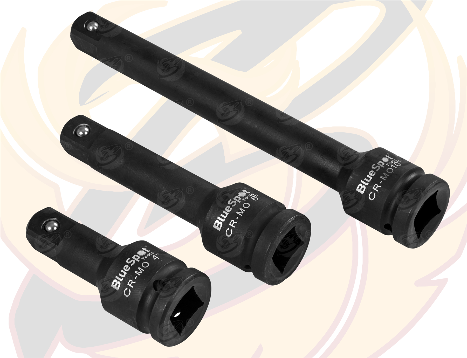 BlueSpot 3 Piece 3/4" Drive Impact Extension Bar Set 4-6-10" ( 02094 )