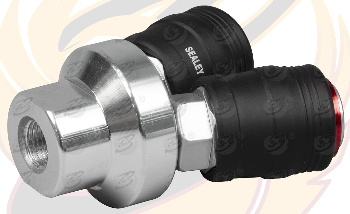 SEALEY HIGH FLOW TWIN COUPLING BODY FEMALE 1/4"BSPT