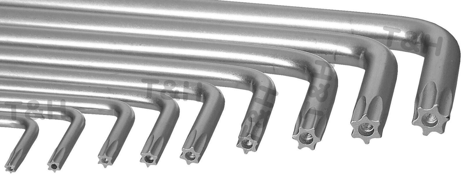 US Pro 9 Piece Stubby Torx Key Set T10 - T51 1517