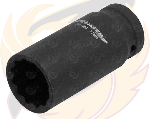 NEILSEN 27MM 1/2" DRIVE 12 POINT DEEP IMPACT SOCKET ( SINGLE )