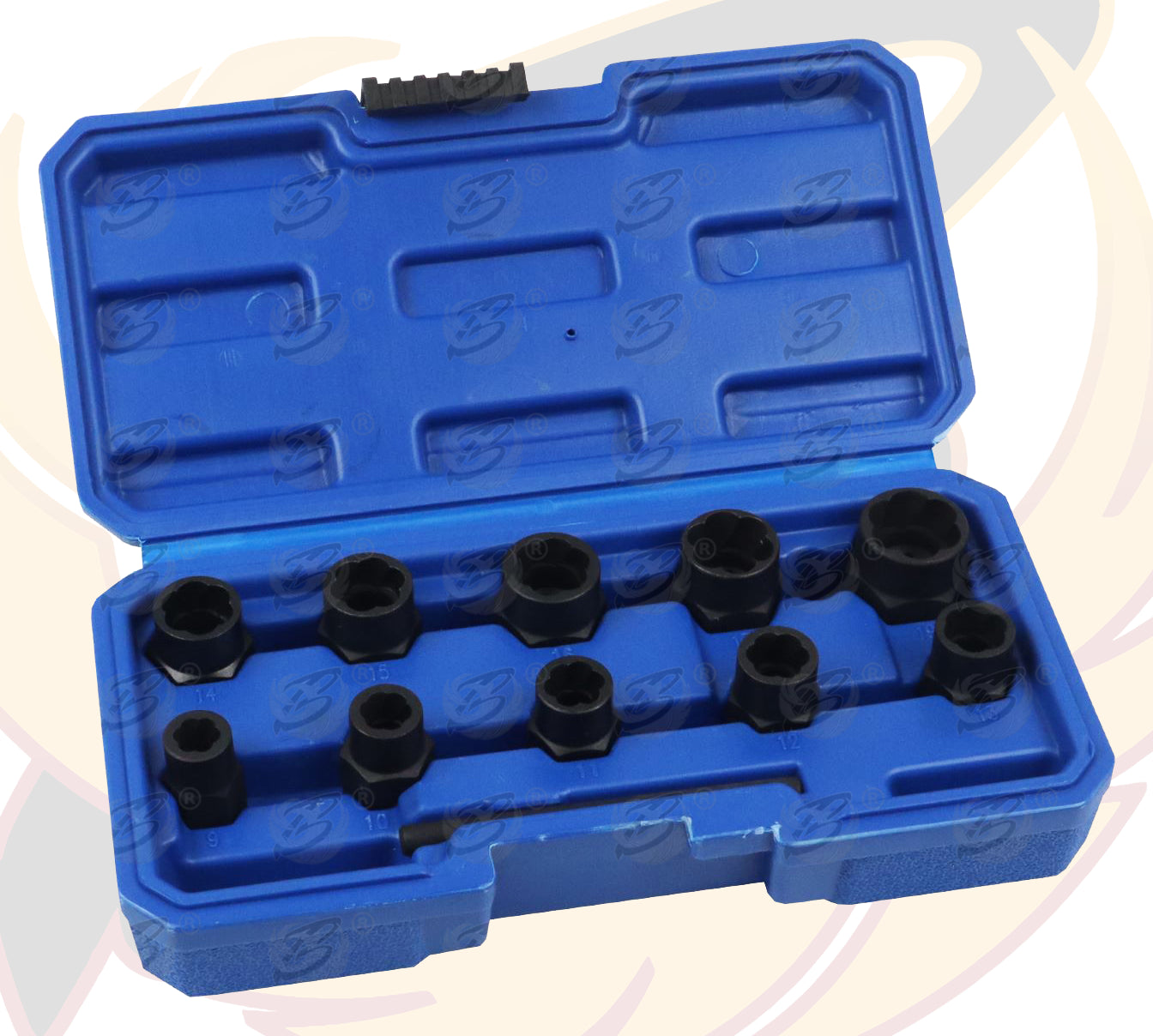 US PRO 11PC IMPACT BOLT EXTRACTOR SET