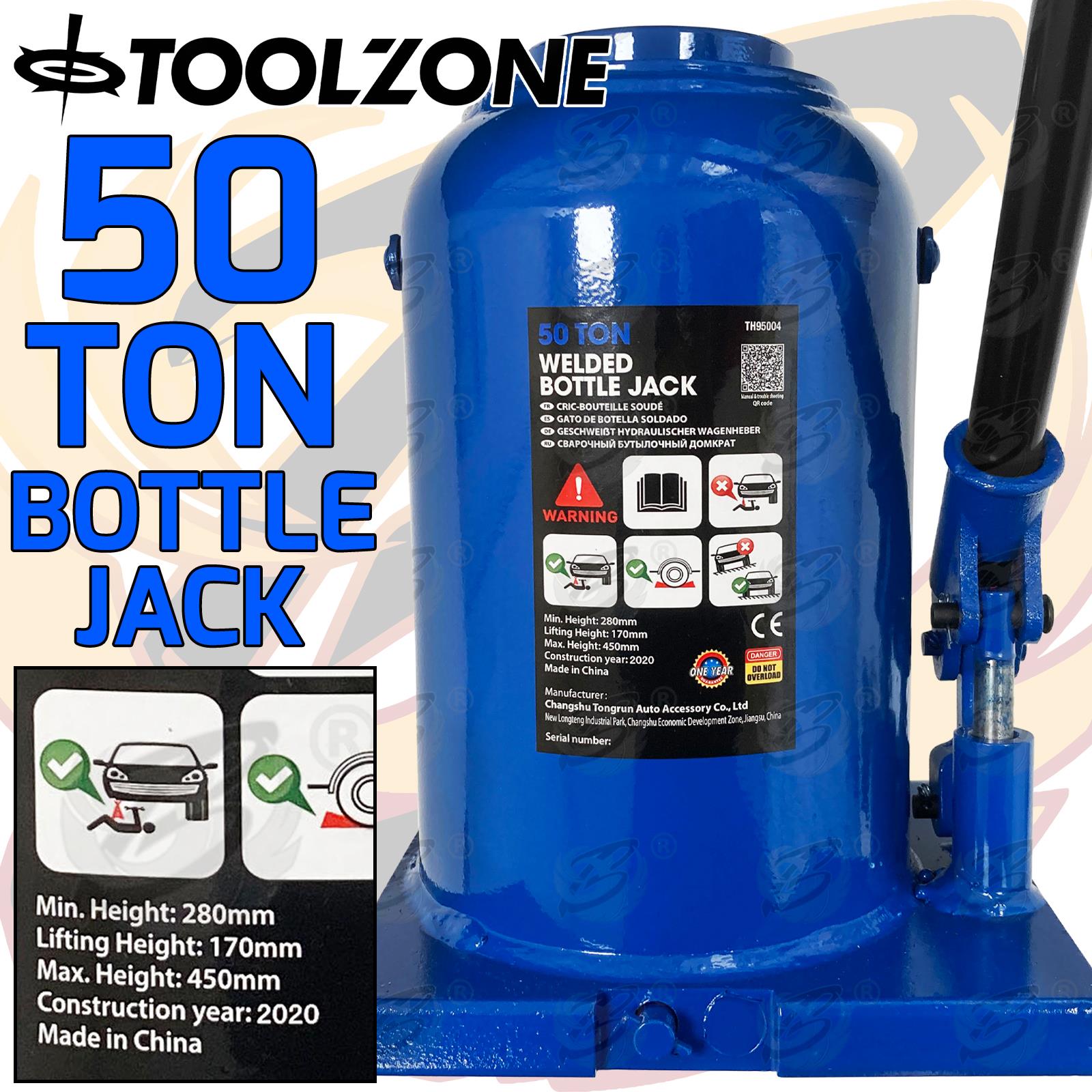 TOOLZONE 50 TON BOTTLE JACK