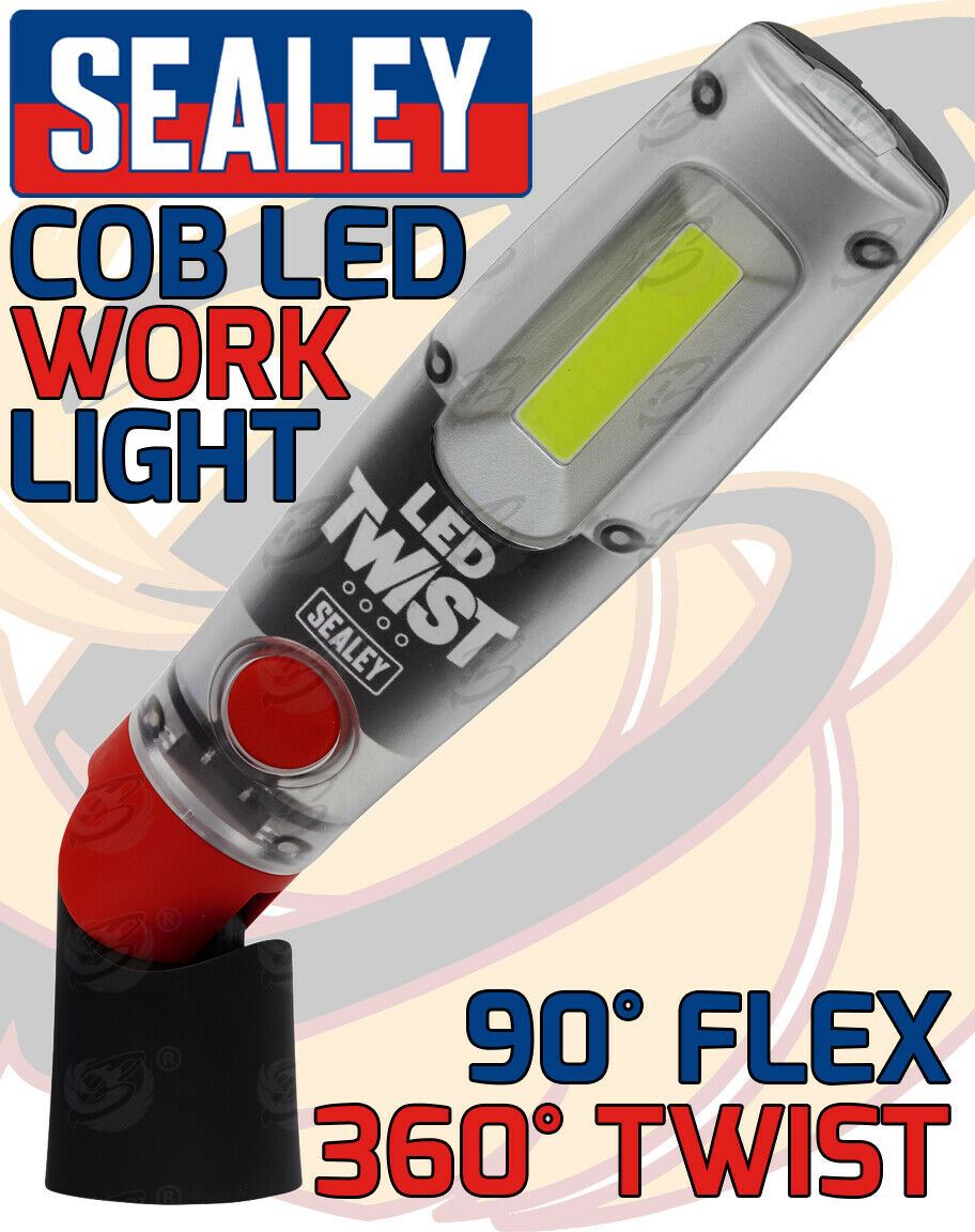 SEALEY RECHARGEABLE COB LED LI - ION WORK LIGHT ( 1000LM )