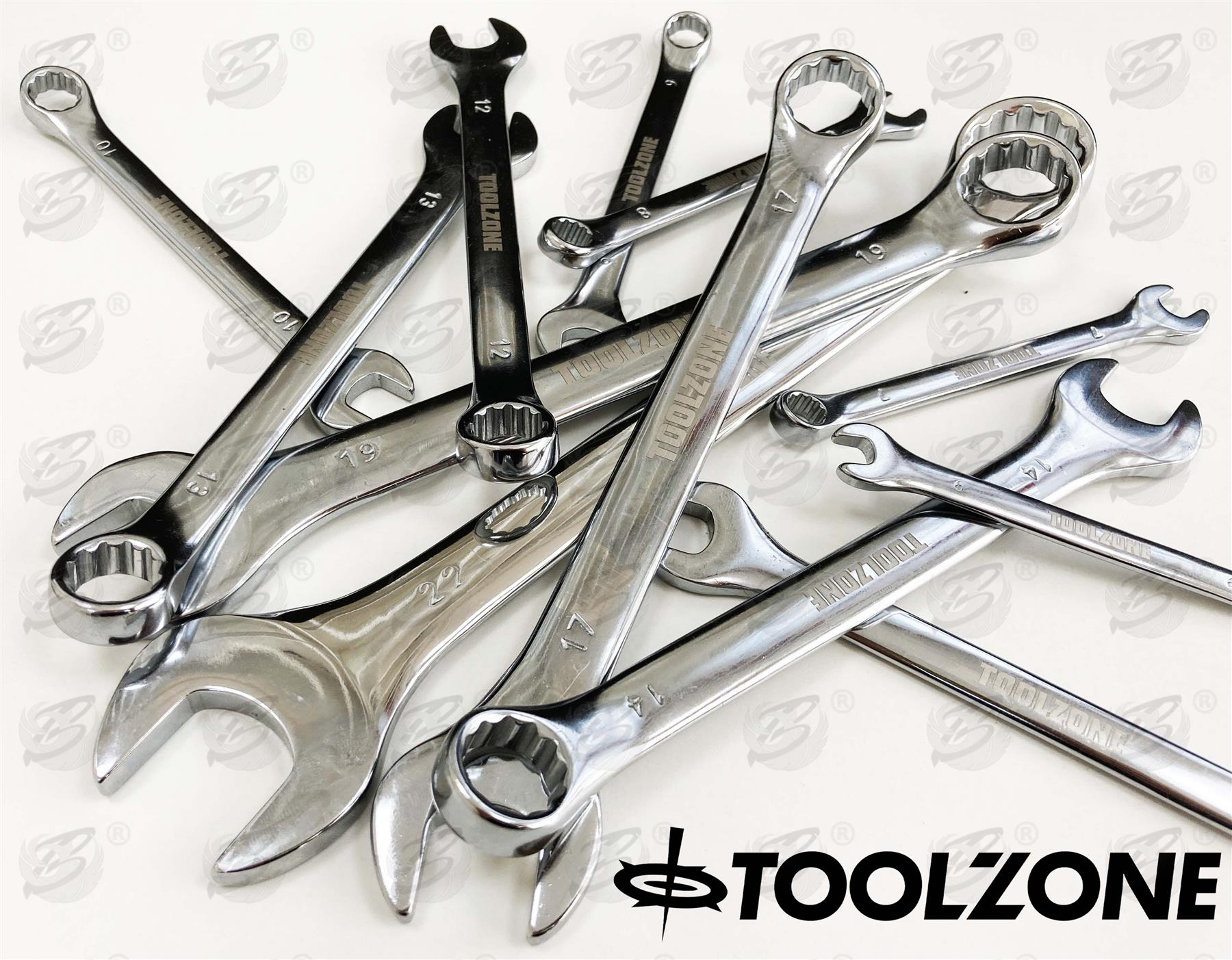 TOOLZONE 12PCS COMBINATION SPANNER SET 6MM - 22MM