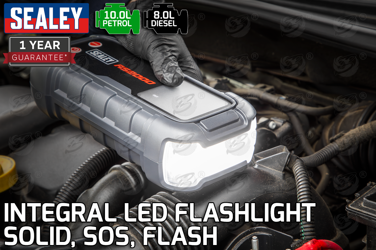 Sealey 12V 2000A Roadstart Jump Starter Power Pack ( RS2000 )