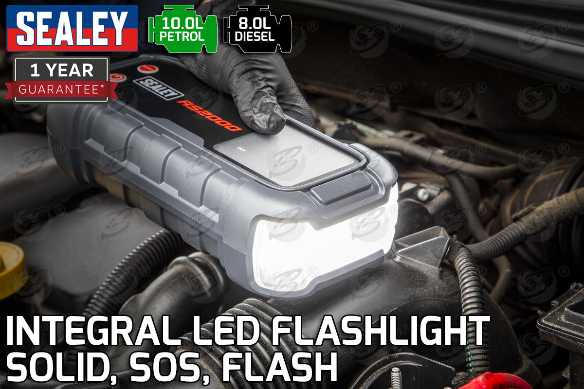 SEALEY 12V 2000A ROADSTART JUMP STARTER POWER PACK