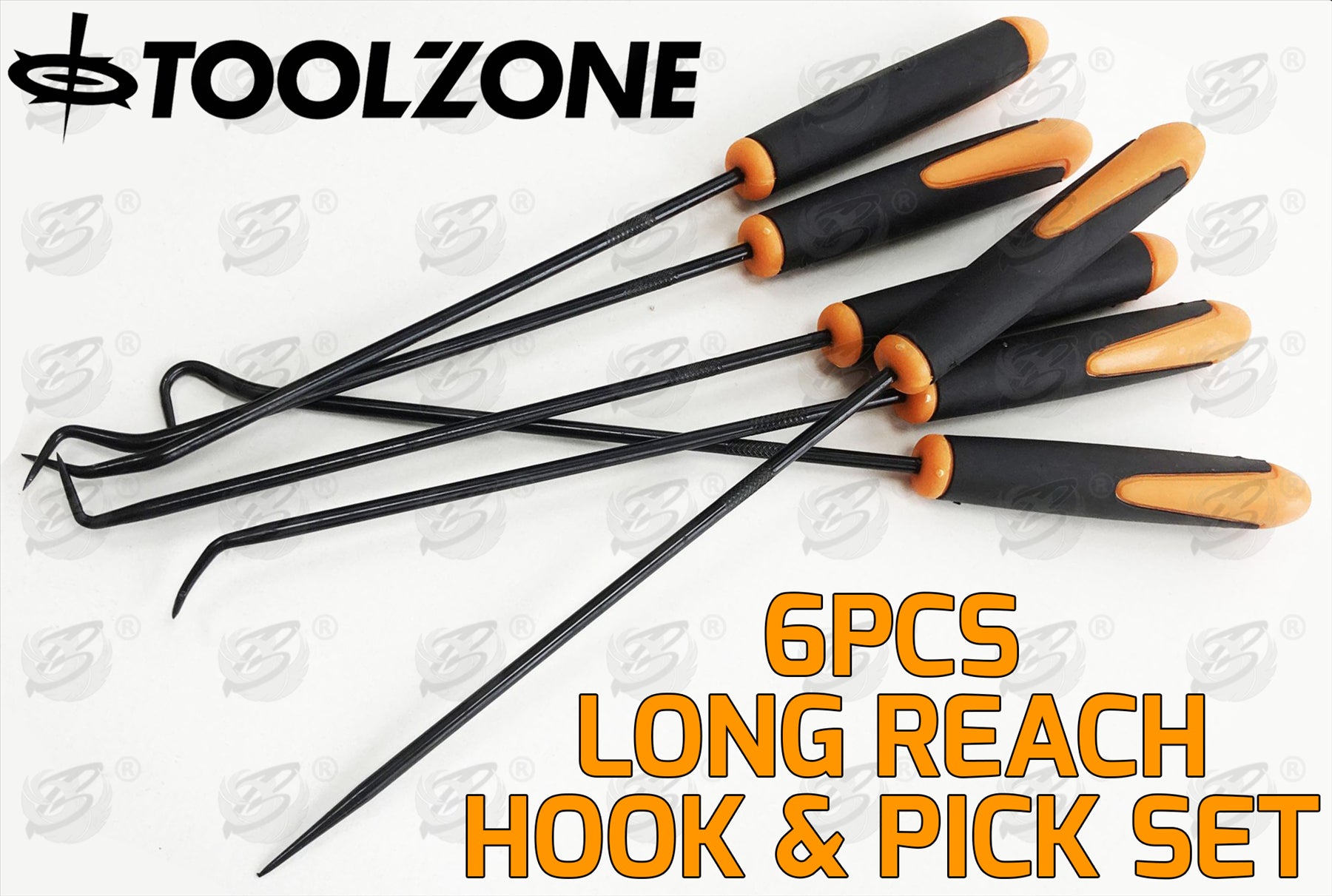 TOOLZONE 6PCS LONG REACH HOOK & PICK SET