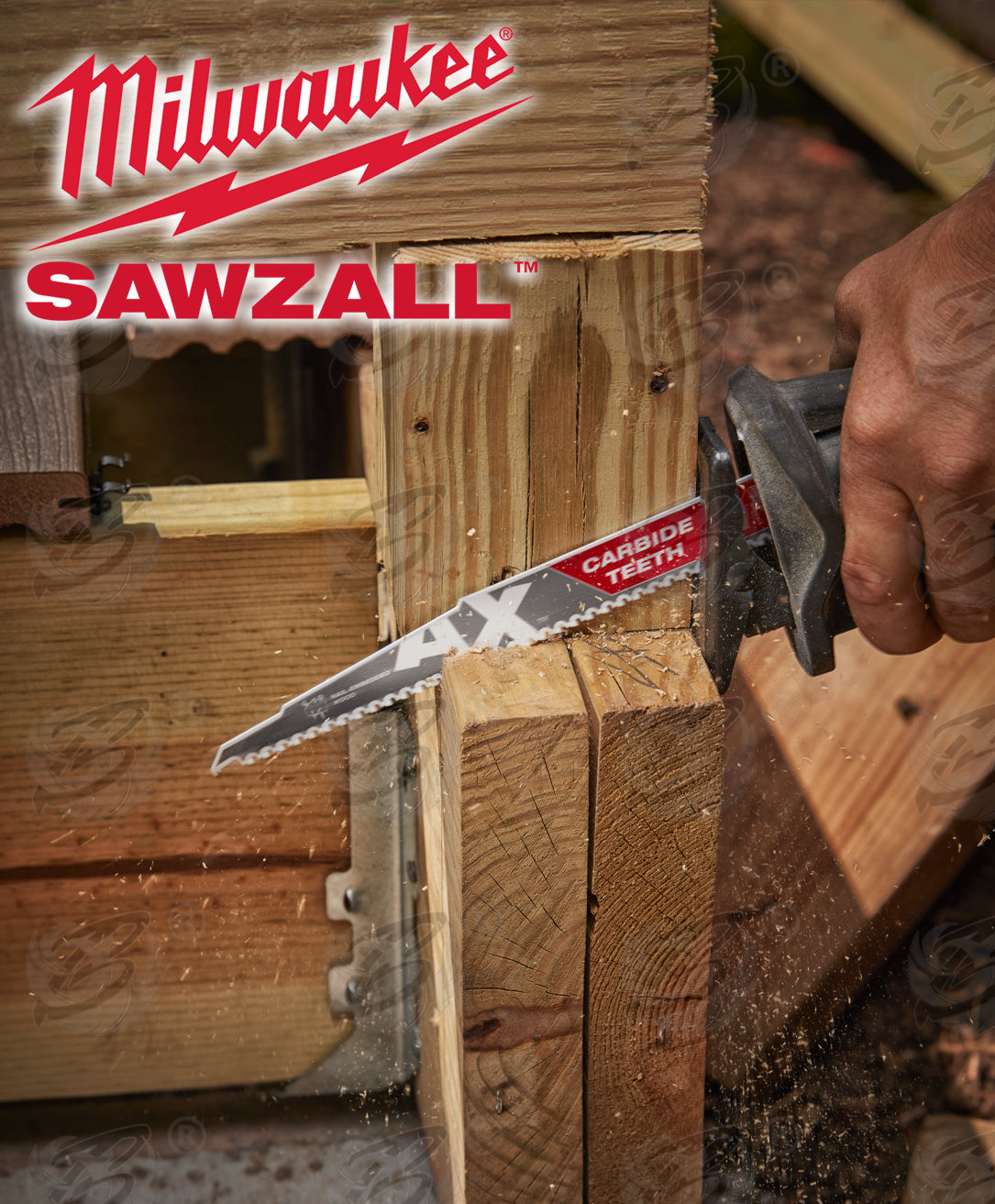 MILWAUKEE SAWZALL RECIPROCATING SAW BLADE 230mm x 5TPI TCT WOOD SAW BLADES ( THE AX )