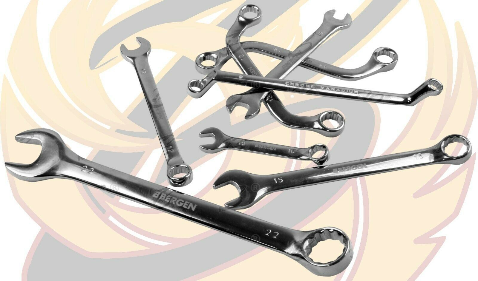 US PRO 50PCS METIC SPANNERS 6MM - 32MM