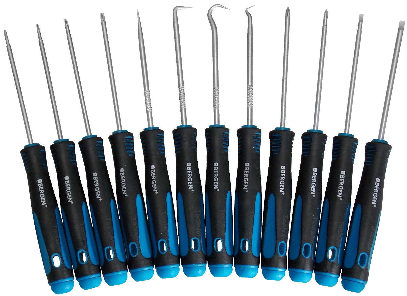 US Pro 12 Piece Precision Hook, Pick & Screwdriver Set 5033
