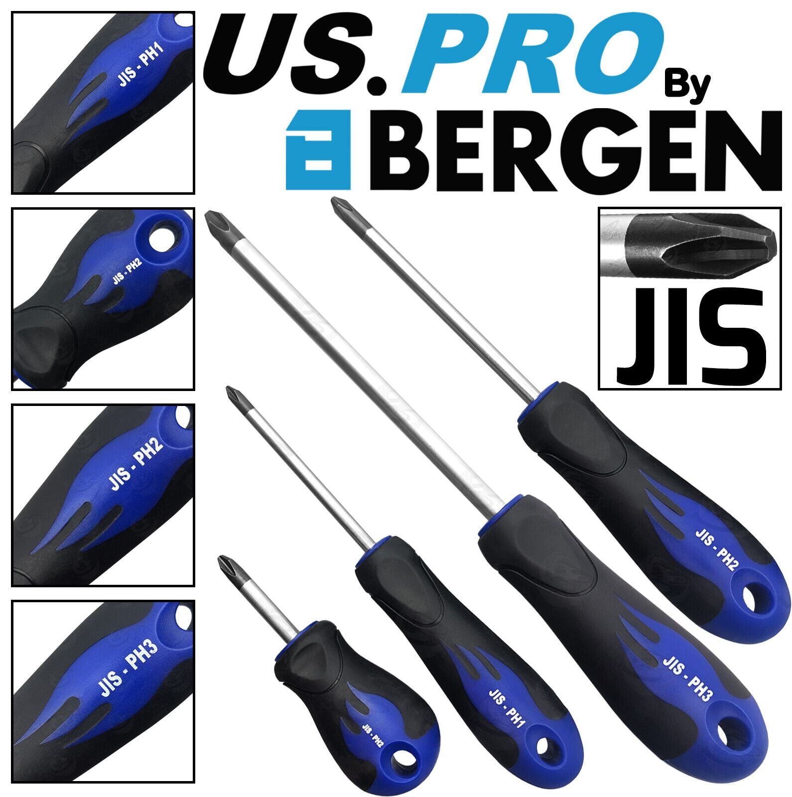 US Pro 4 Piece Jis ( Japanese Industrial Screwdrivers ) 1616