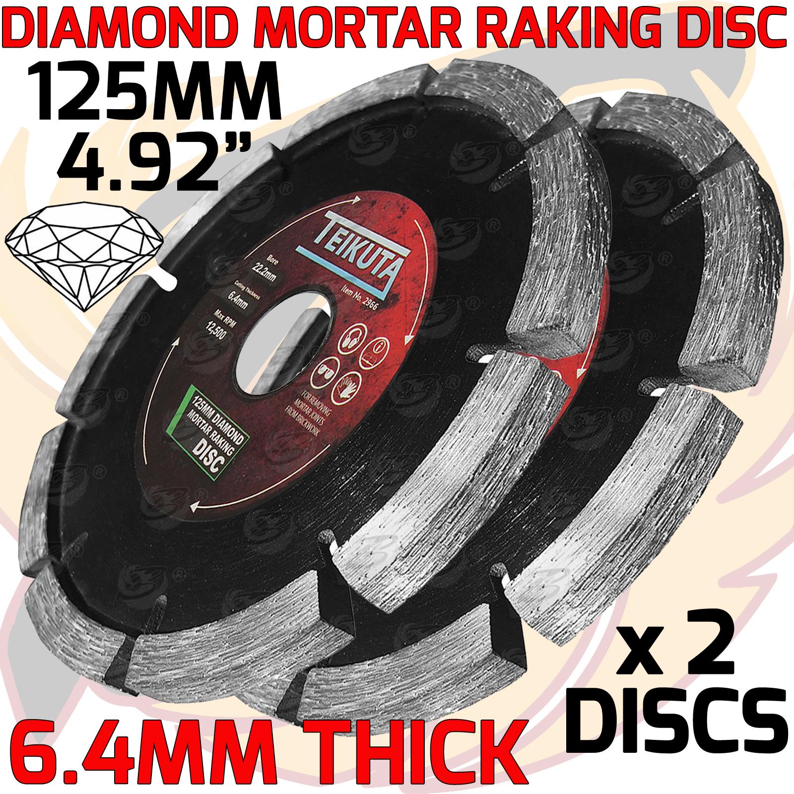 TEIKUTA 4.9" ( 125MM ) MORTAR RAKING DISC ( X 2 )