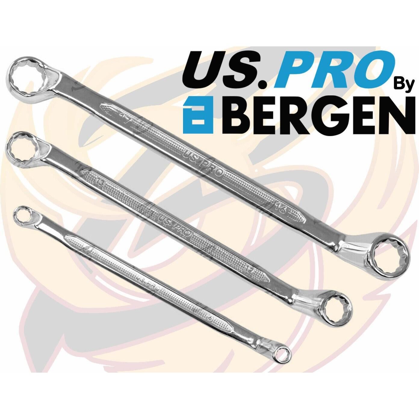 US Pro 7 Piece Offset Double Ring 12 Point Spanner 6mm - 19mm 3528