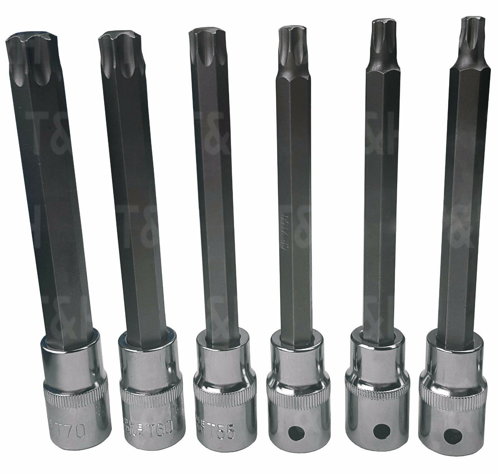 BERGEN 32PCS 1/2" DRIVE TORX BIT SOCKETS T20 - T70