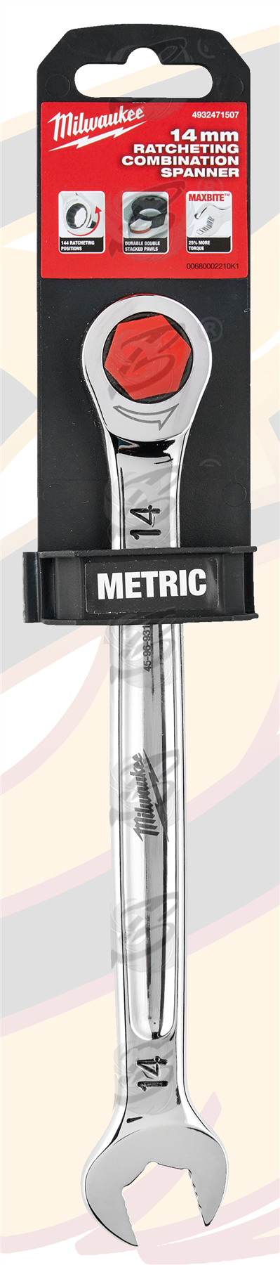 Milwaukee 14mm 144 Teeth Maxbite Ratchet Spanner ( 4932471507 )