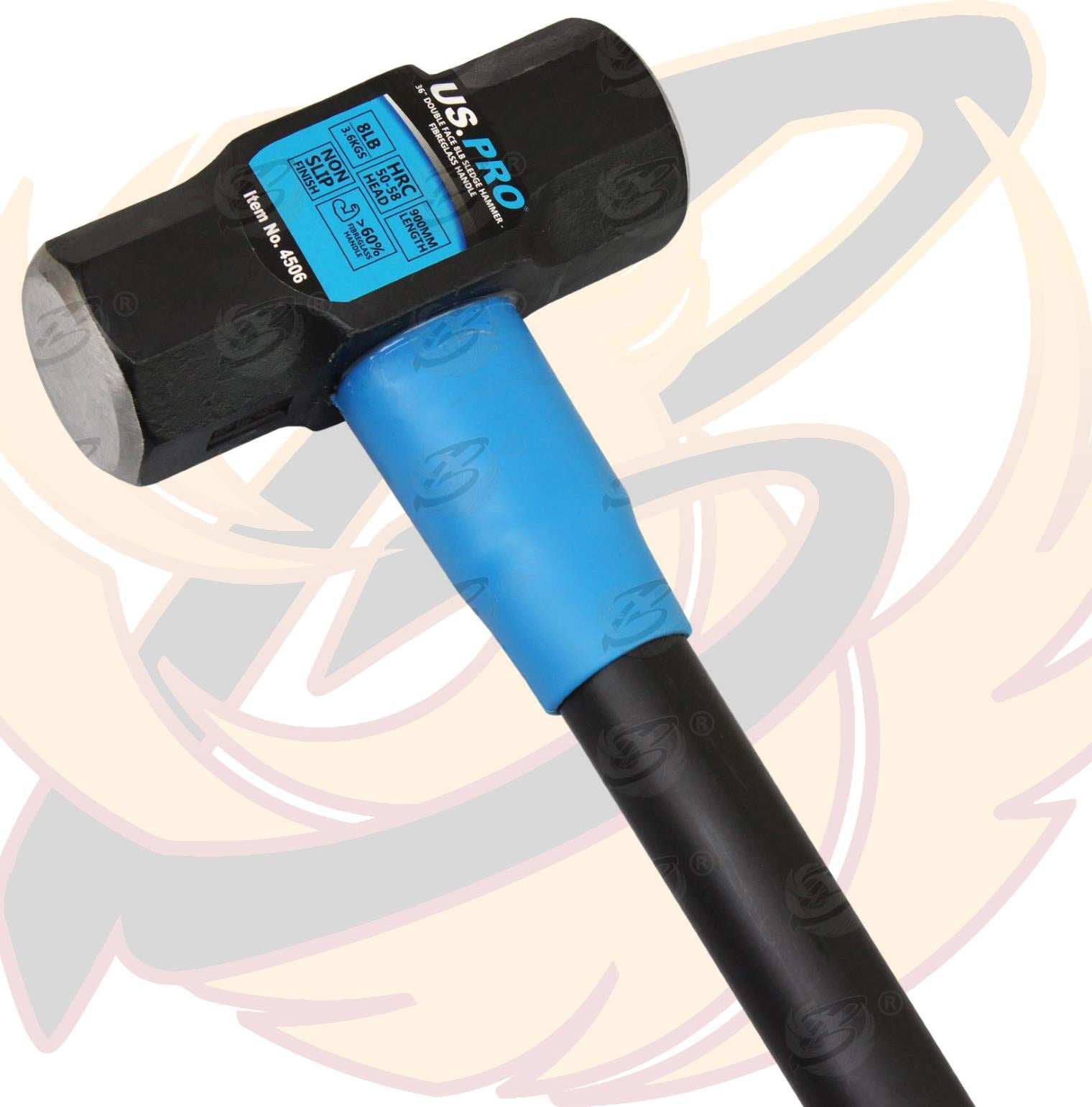 US PRO 3.6KG 36" LONG FIBREGLASS SLEDGE HAMMER