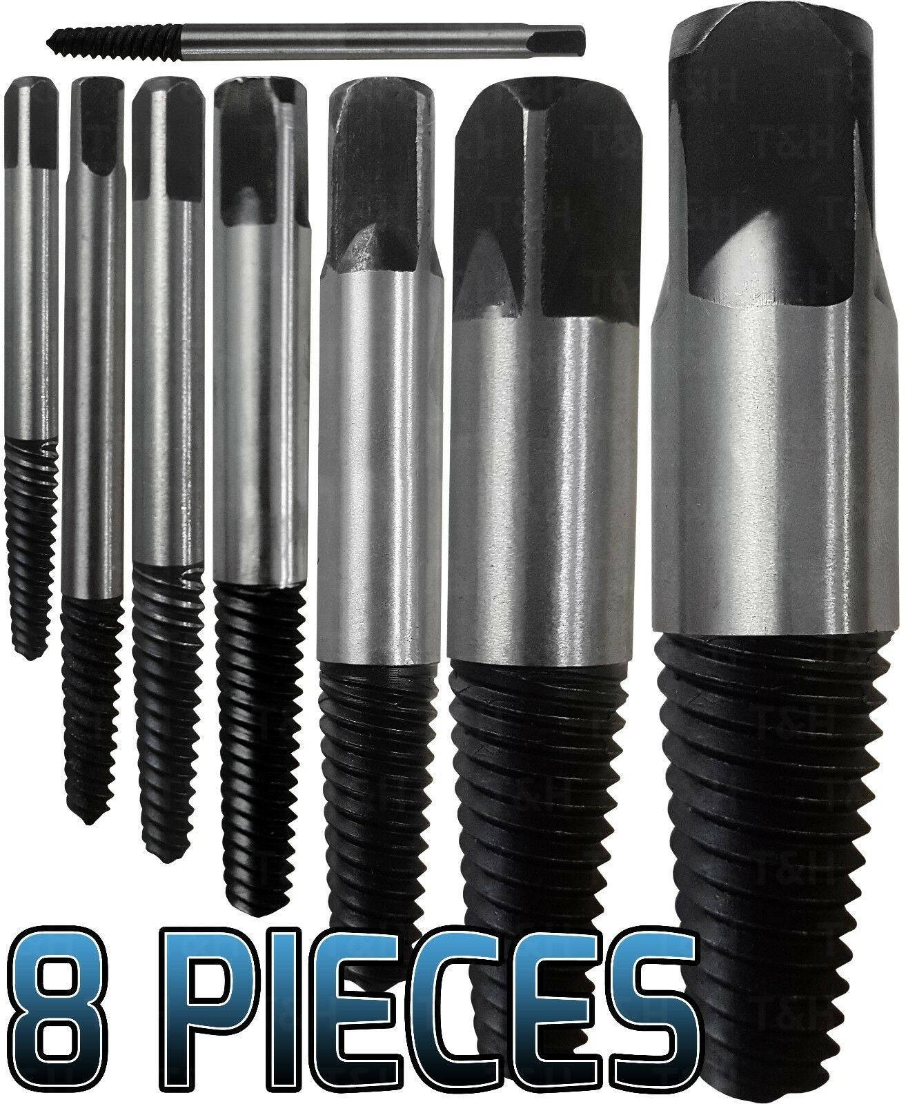 US PRO 8PCS STUD & SCREW EXTRACTOR 3MM - 26MM