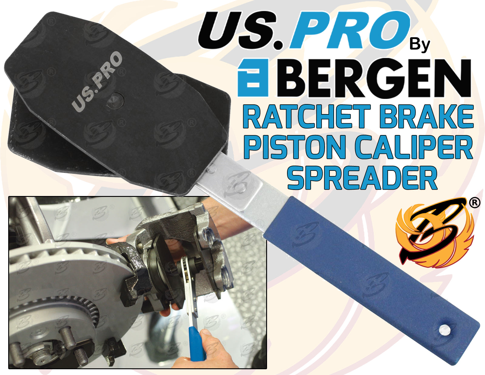 US PRO RATCHET BRAKE PISTON CALIPER SPREADER