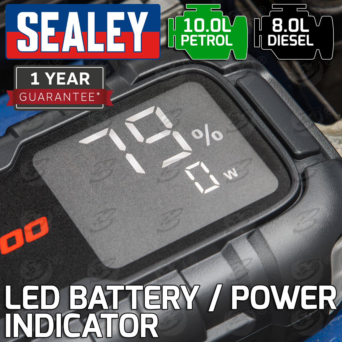 SEALEY 12V 2000A ROADSTART JUMP STARTER POWER PACK