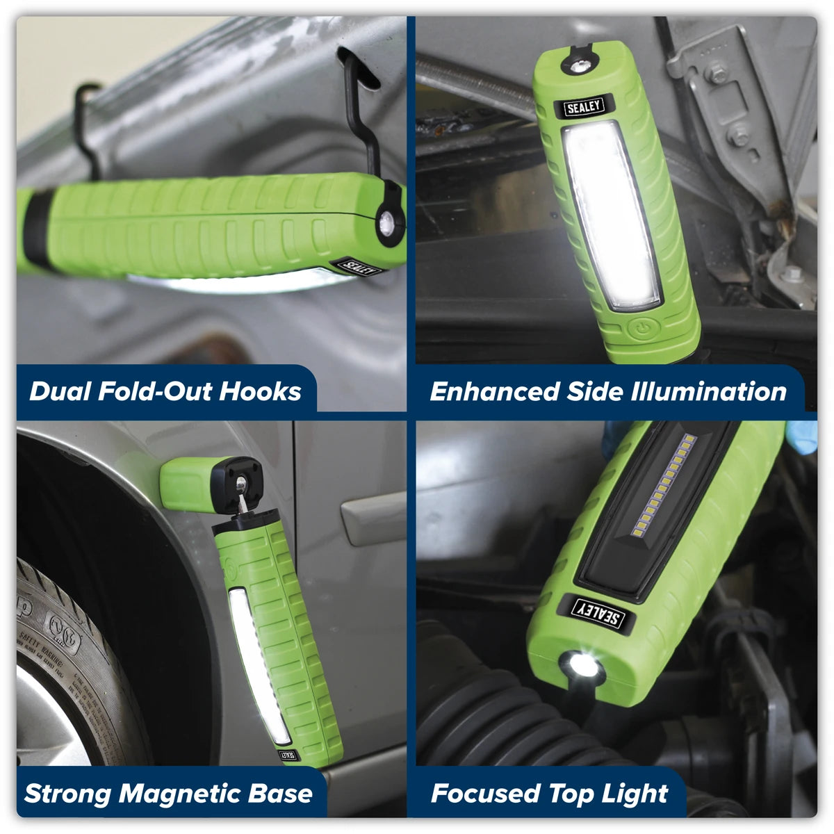 Sealey Rechargeable 360° Inspection Light 14 Smd Led & 3W Smd Led Lithium-Ion LED360G