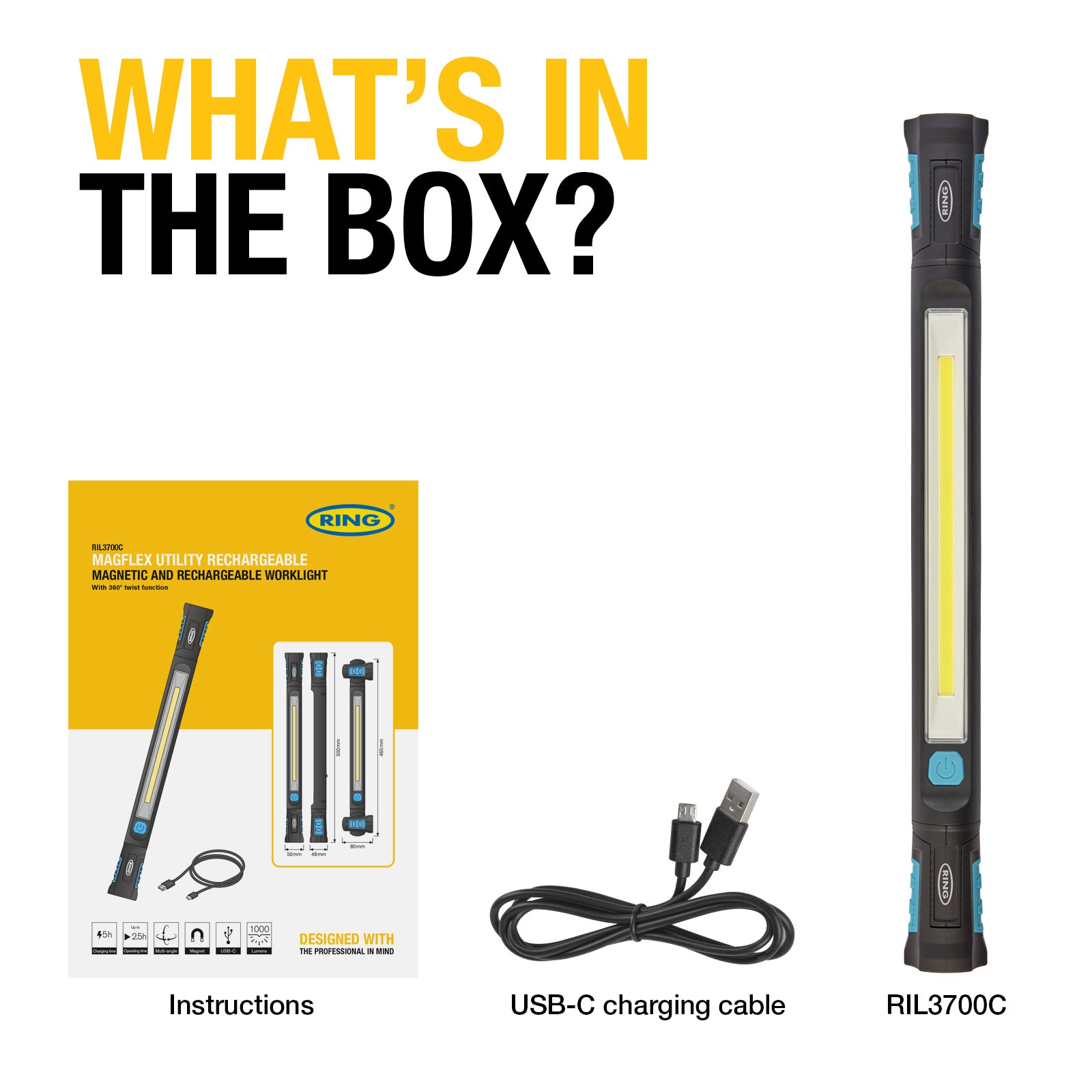 RING MAGflex Utility LED Inspection Lamp RIL3700C