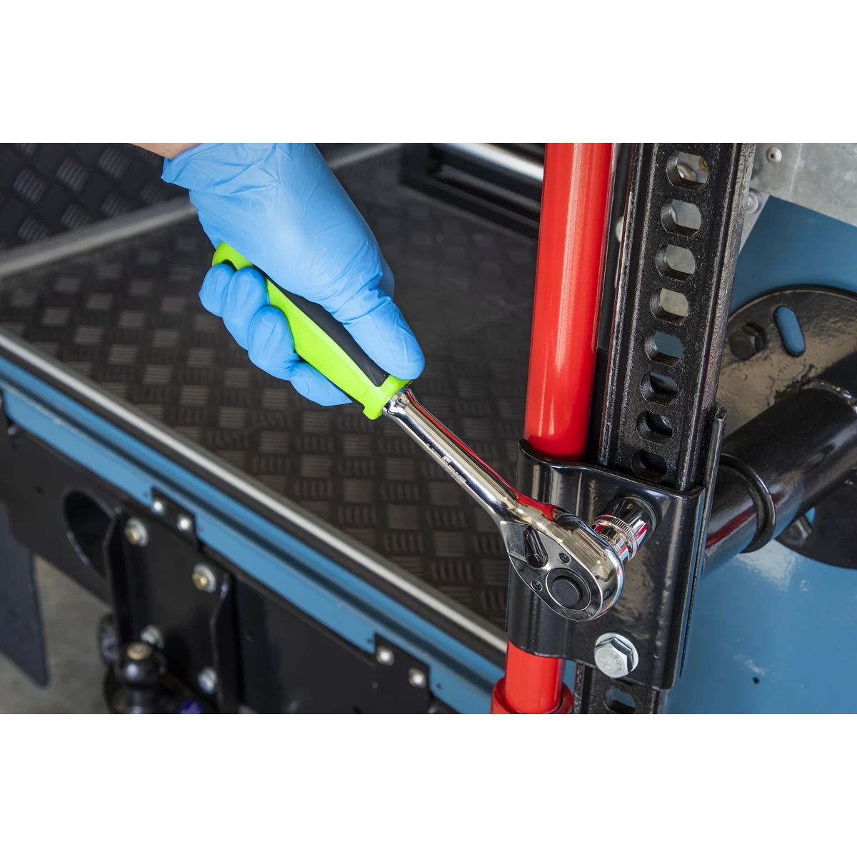 Siegen 4 Piece 1/2" Drive 72 Tooth Mixed Length, Standards & Flexible Head Ratchet Handle Set In EVA Foam Storage Block With A Manufacturers LifeTime Guarantee S01231