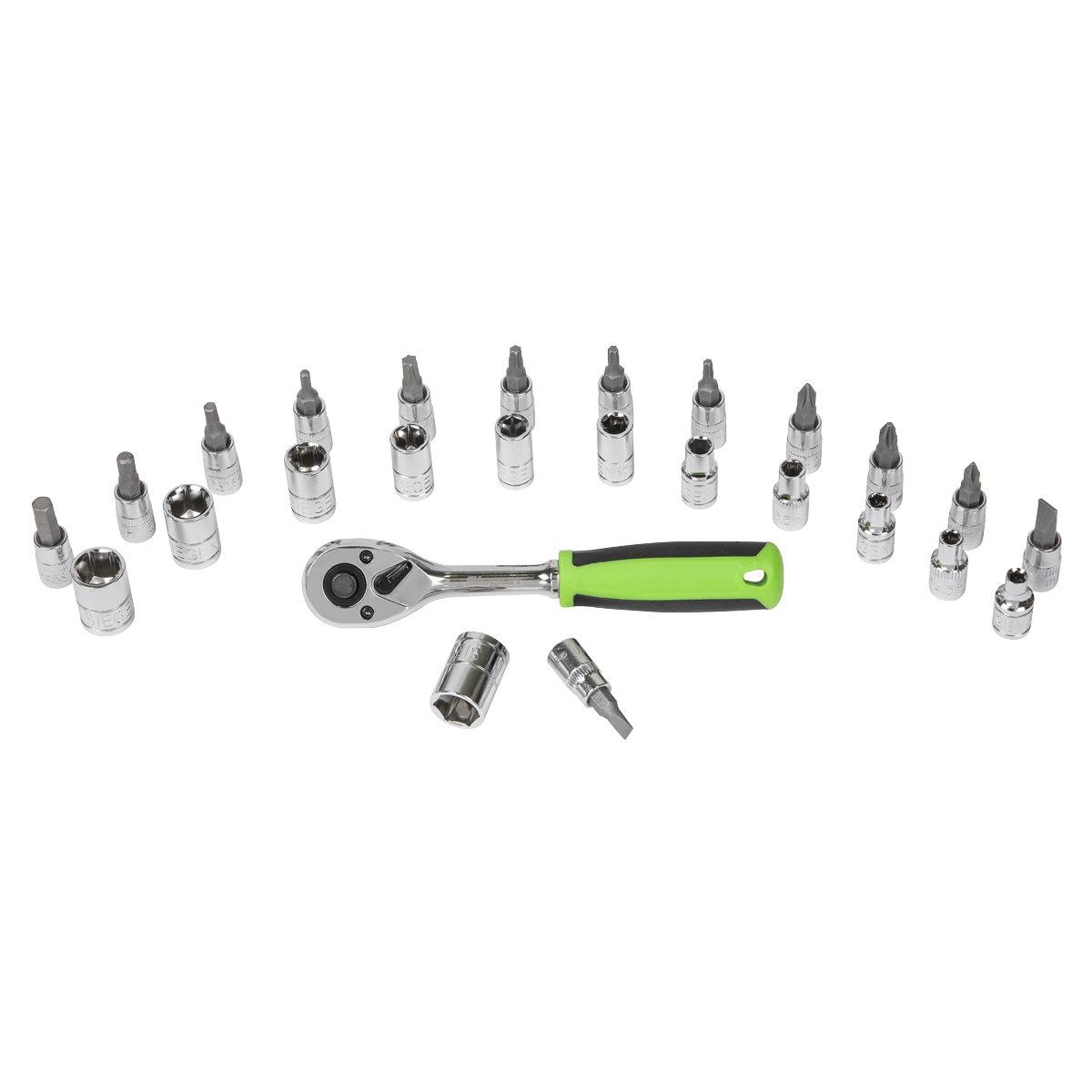 Siegen 27 Piece 1/4" Drive 6 Point Socket Set 4mm - 13mm S01241