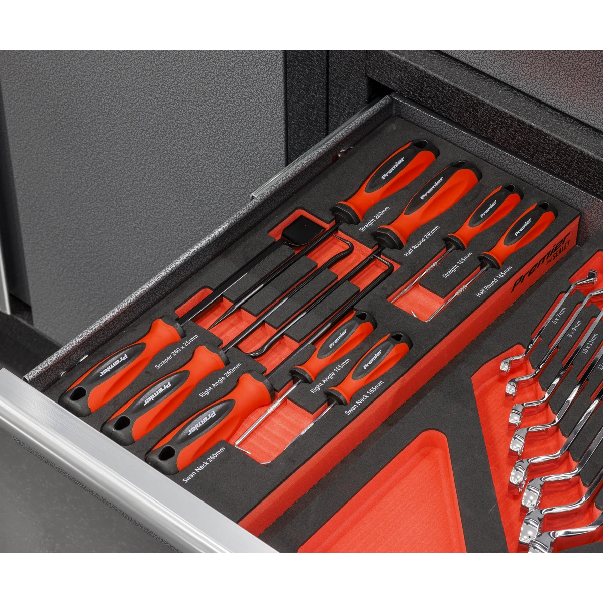 Sealey 9 Piece Hook - Pick & Scraper Set In EVA Foam Storage Block With A Manufacturers LifeTime Guarantee TBT65