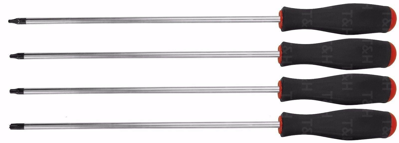 BLUESPOT 4PCS EXTRA LONG MAGNETIC TORX SCREWDRIVERS T15 - T30