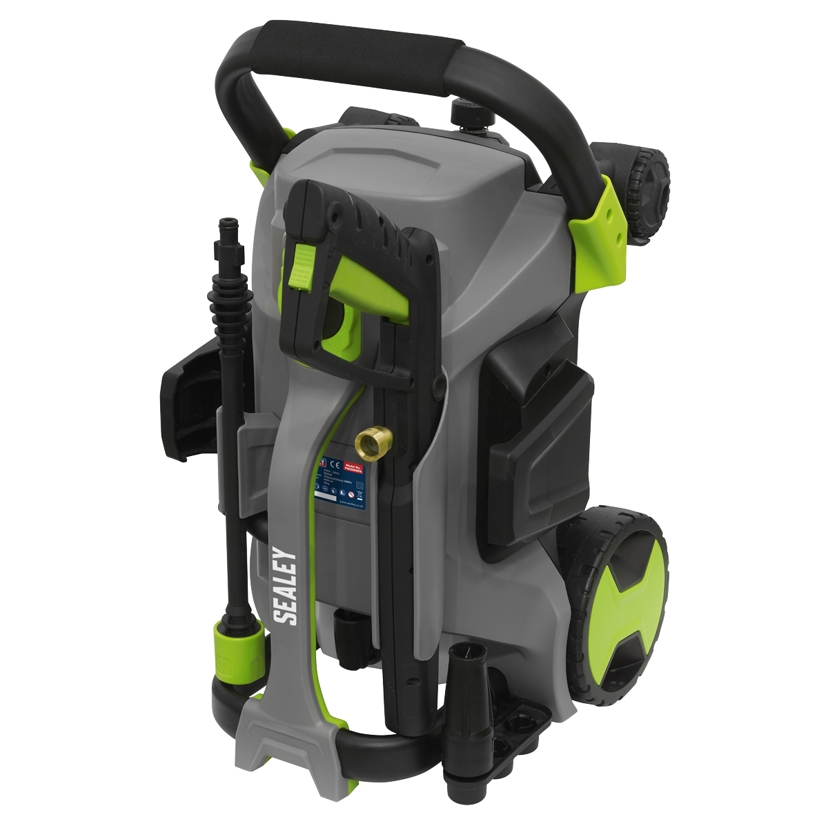 Sealey Pull-Along Pressure Washer with TSS 140bar 1800W/230V PW2000PA