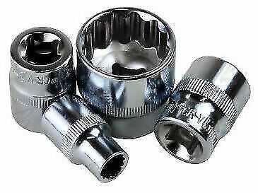 US Pro 17 Piece 3/8" Drive 12 Point Shallow Sockets 8mm - 24mm ( 3248 )