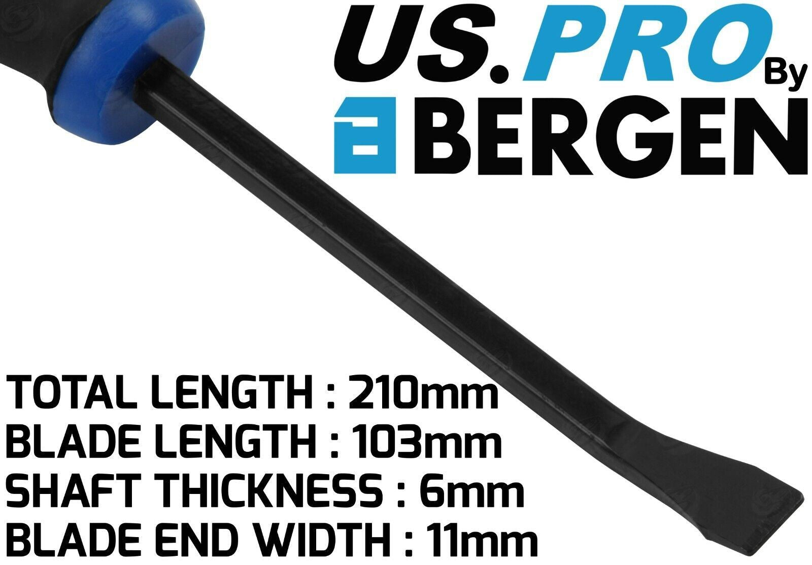 US Pro 4 Piece Pry Bar Set With Protective Guards 6766