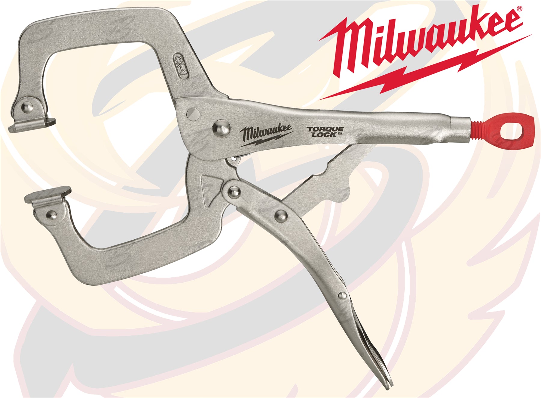 MILWAUKEE 11" SWIVEL JAW TORQUE LOCK "C" CLAMP LOCKING PLIERS