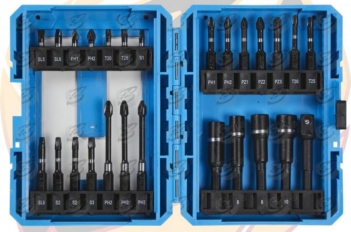 BLUESPOT 26PCS IMPACT DRILL / DRIVER BIT SET